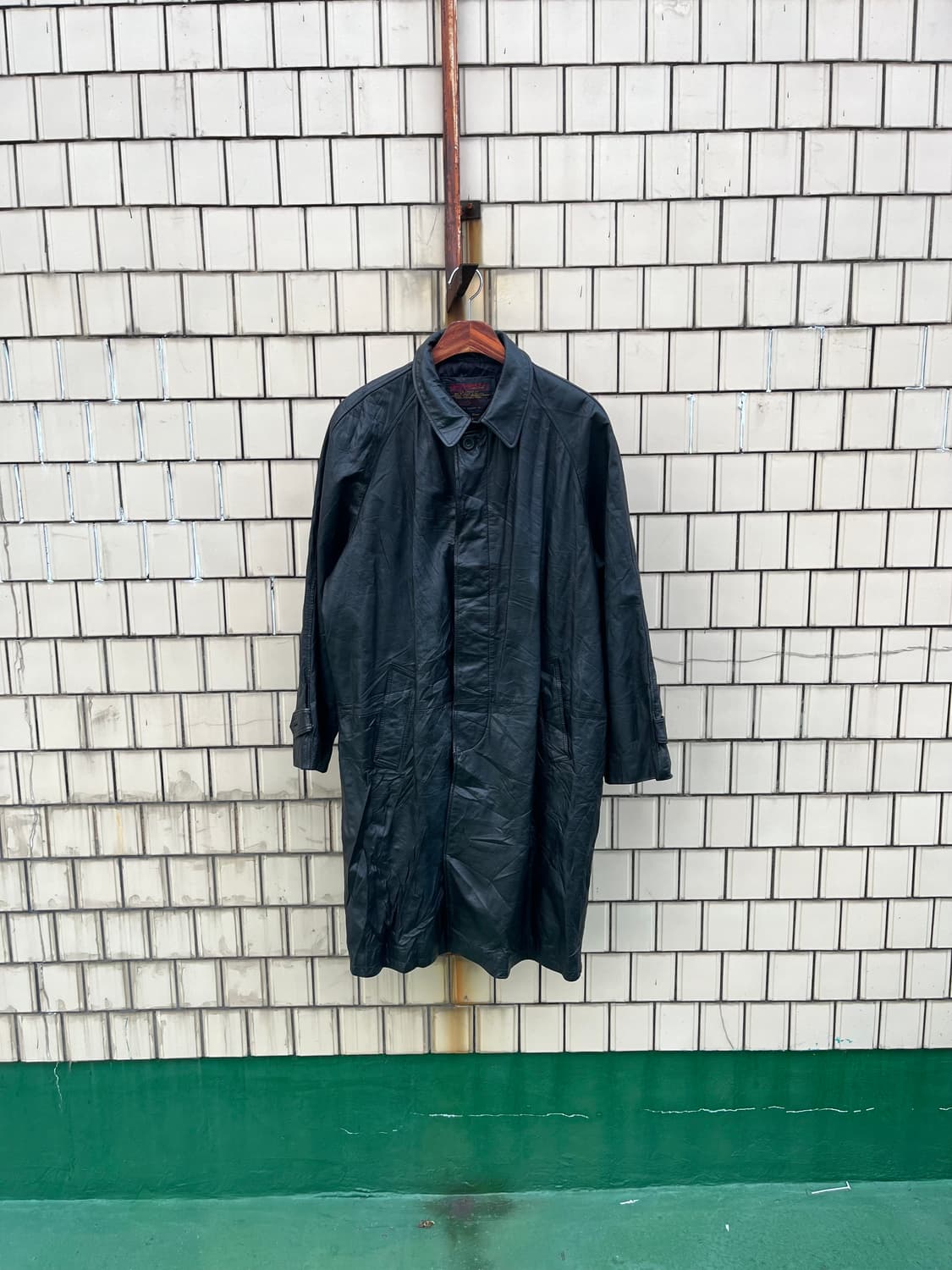 Vintage 소가죽 발마칸 코트 상품이미지1