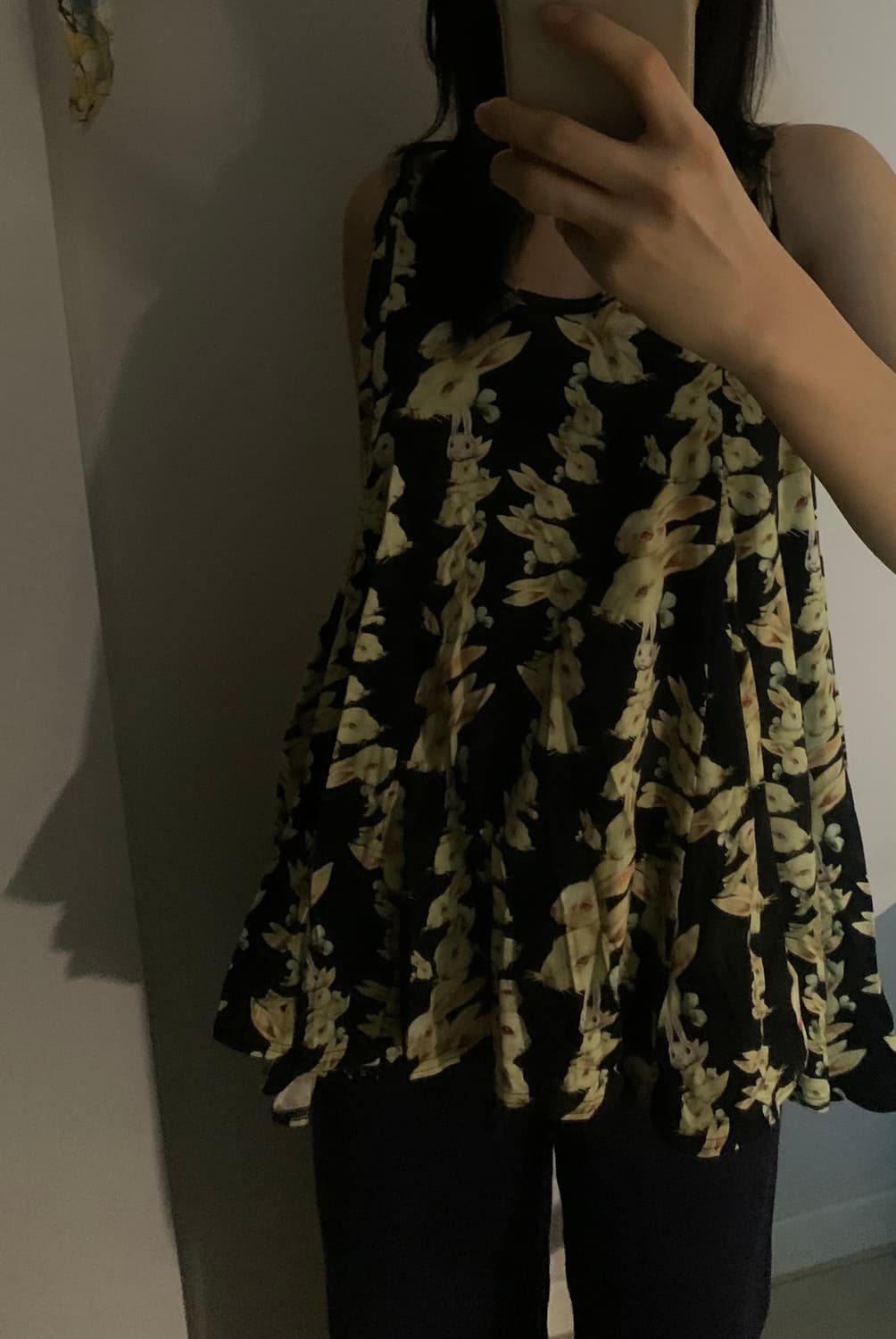 Vintage Rabbit pattern sleeveless 상품이미지3