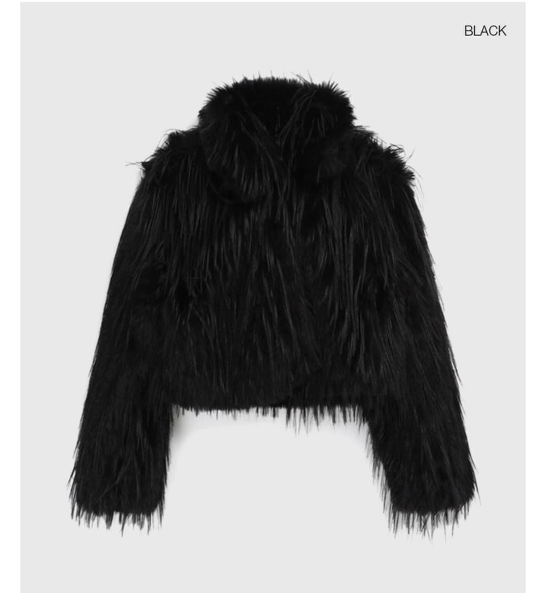 (블랙업구매) 블랙 퍼자켓 상품이미지1