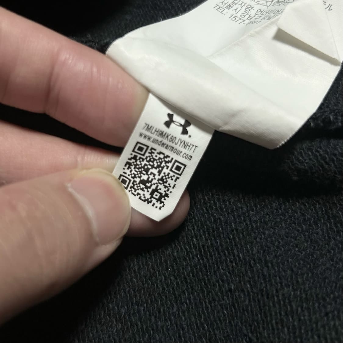 [S] Underarmour 언더아머 블랙 후드티 상품이미지5