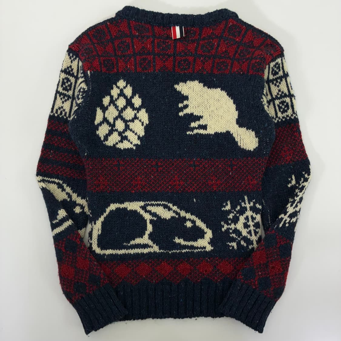 Thom browne  톰브라운 페어아일 애니멀 울 스웨터 상품이미지3