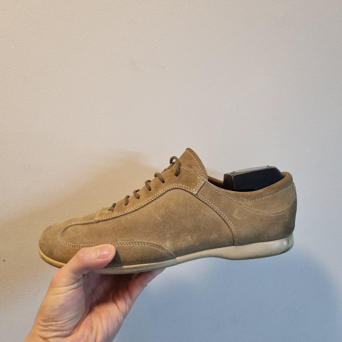 프라다 스포츠 스웨이드 탄베이지 트레이너 9.5 상품이미지4