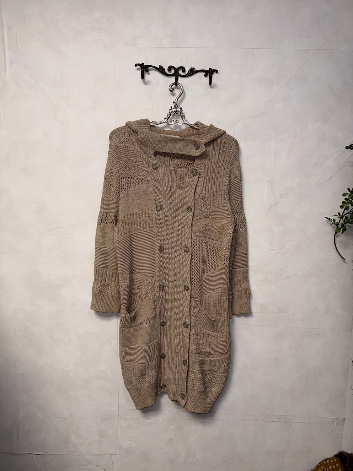 BNX double breasted hood long cardigan  상품이미지4