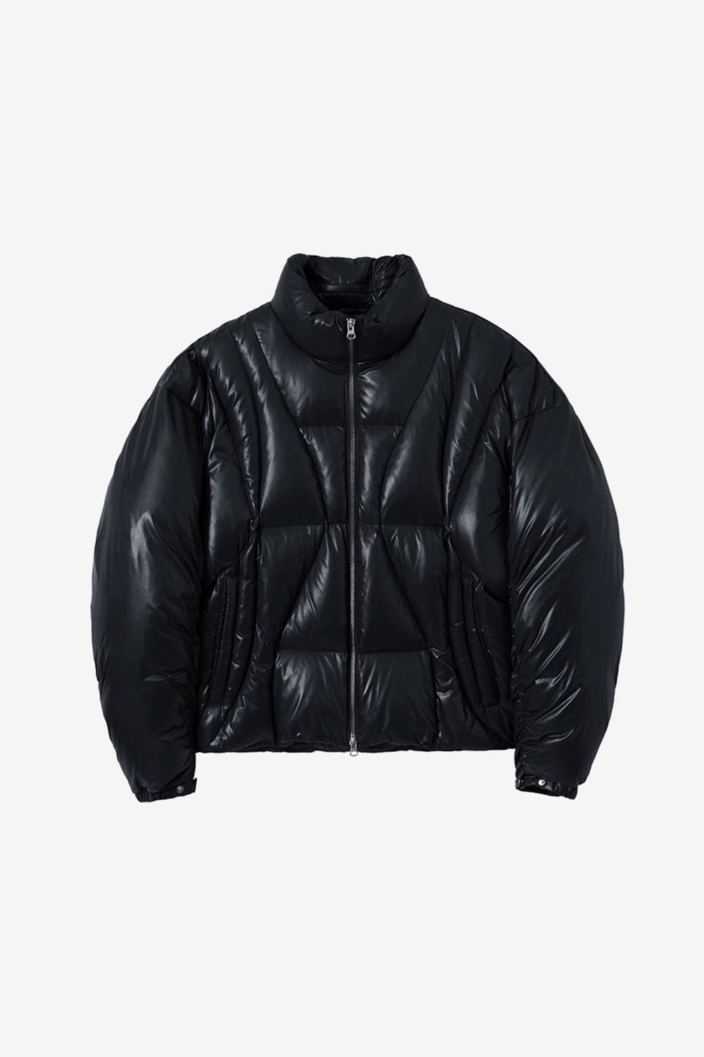 (L) :인사일런스 웨이브라인 다운 자켓 BLACK 상품이미지1