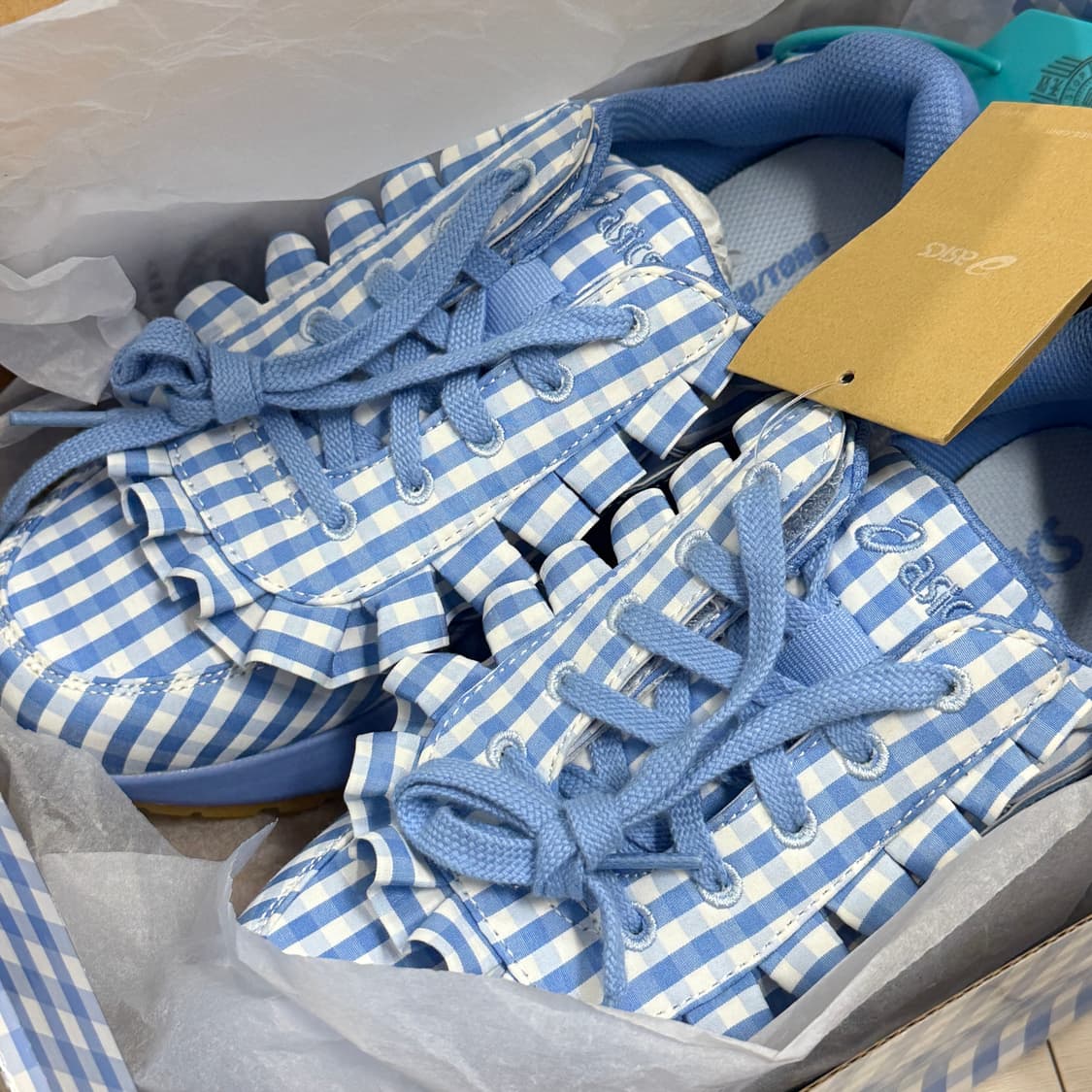 아식스 X 슈슈통 타사 SC 블루깅엄 245 상품이미지1