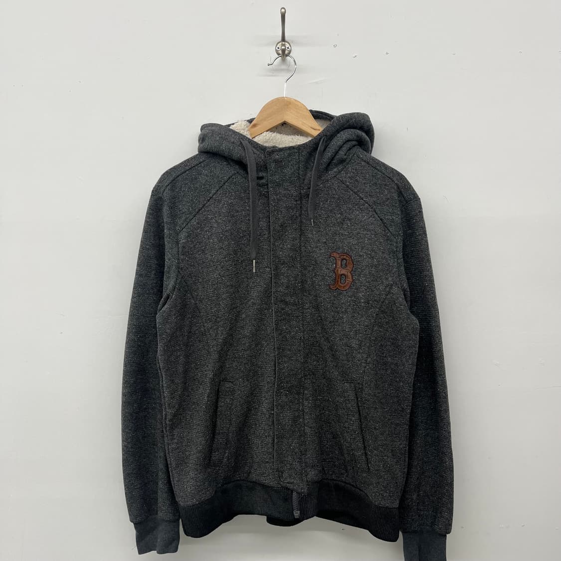 mlb 보스턴 레드삭스 기모 후드집업 남L 상품이미지1