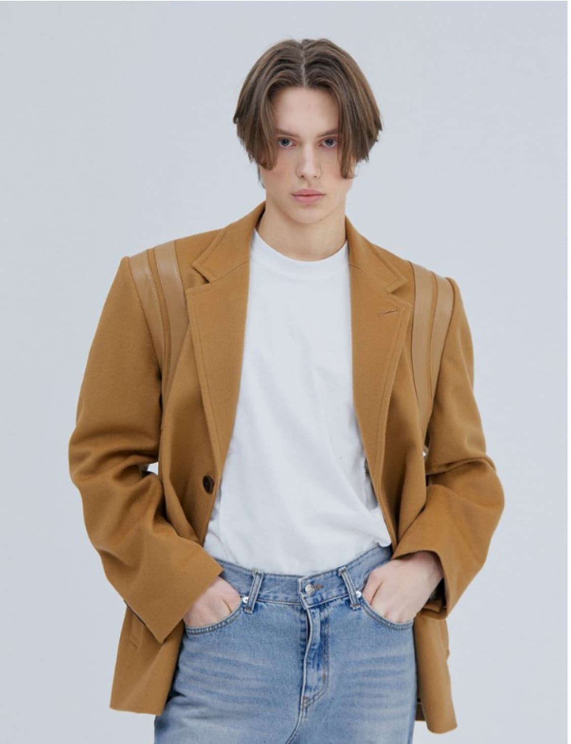 PINBLACK Lambskin Shoulder Jacket 상품이미지1