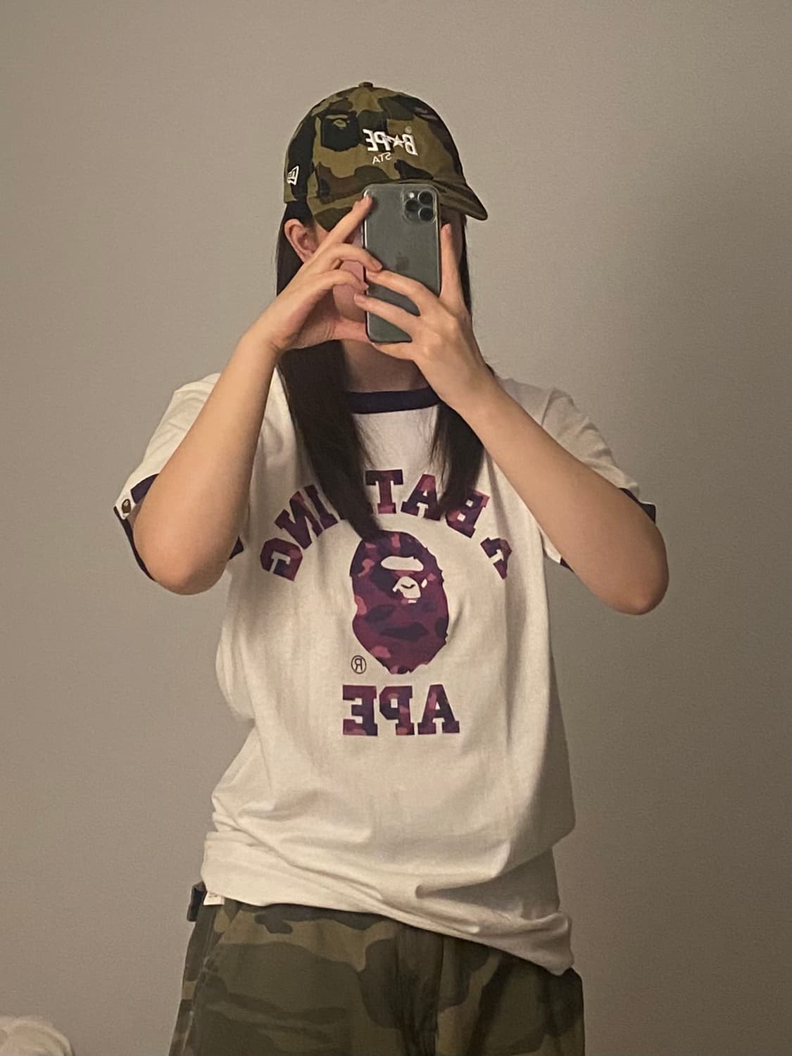 Bape 베이프 스타 뉴에라 콜라보 카모 볼캡 상품이미지7