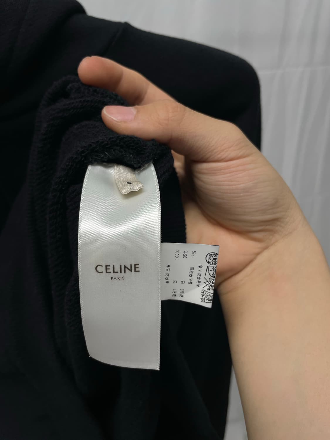 [백화점판] 셀린느 레터링 백로고 후드 티셔츠 [s] 상품이미지5