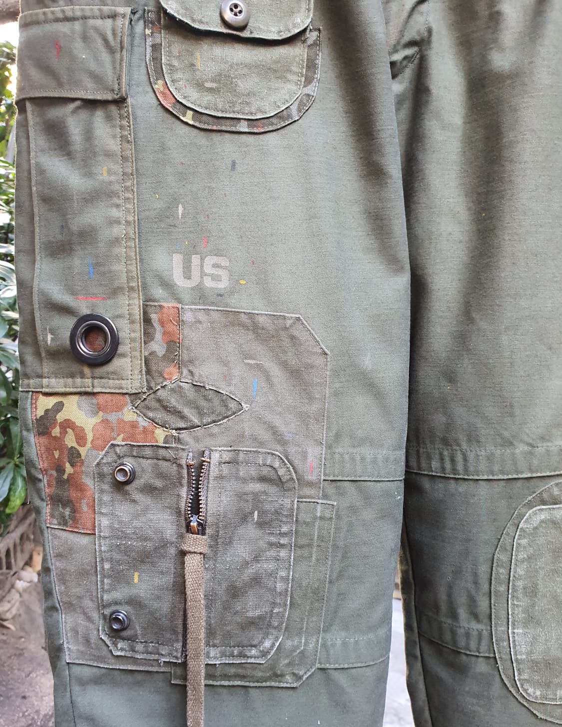 m65팬츠 빈티지 커스텀 [업그레이드버전/ 에시드 머드/썬페이딩 ] 상품이미지4