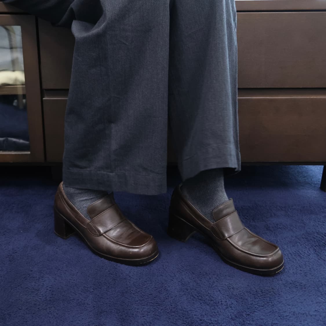 90s Margaret Howell mid heel loafers 상품이미지2