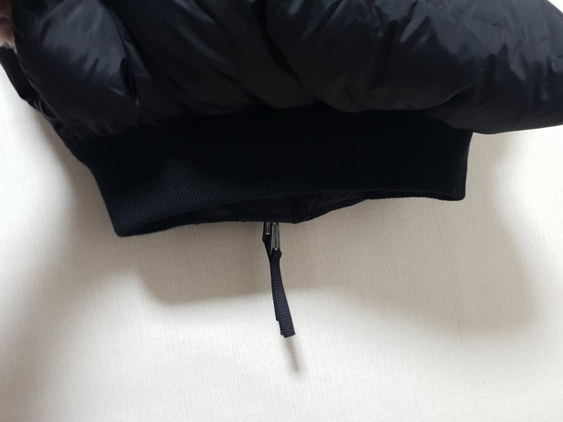 디스퀘어드2  후드집업 라쿤배색 언발블랙 구스다운  패딩조끼 48 상품이미지8