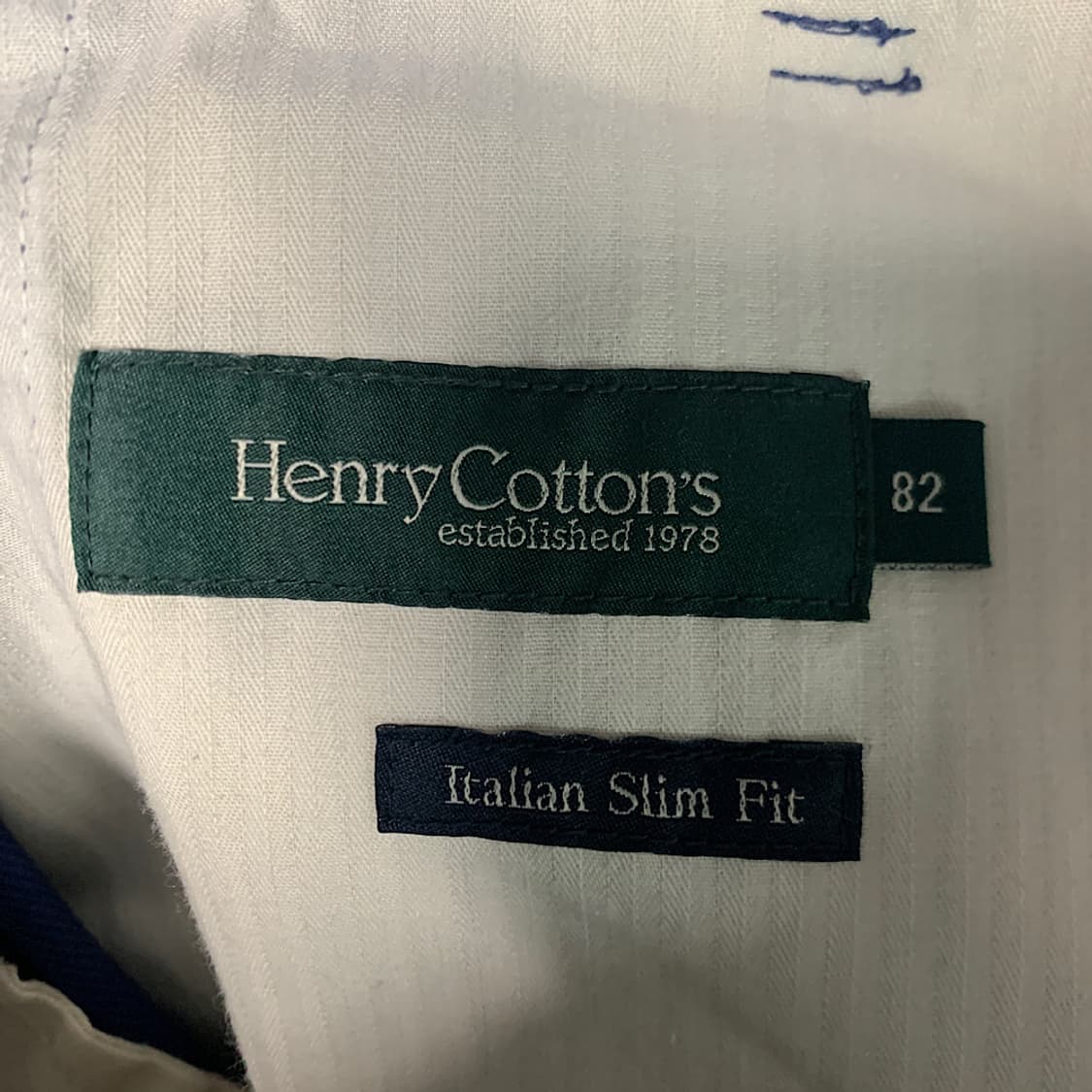 헨리코튼 네이비 치노팬츠 33 상품이미지2