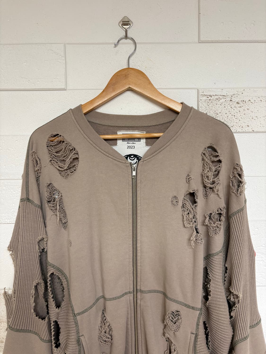 카브엠트 와이드 립 컷 집업 상품이미지2