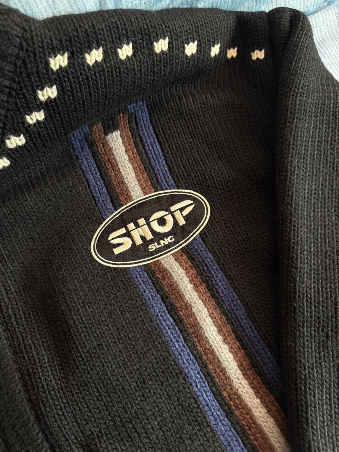 인세인개러지x인사일런스 니트집업 상품이미지3