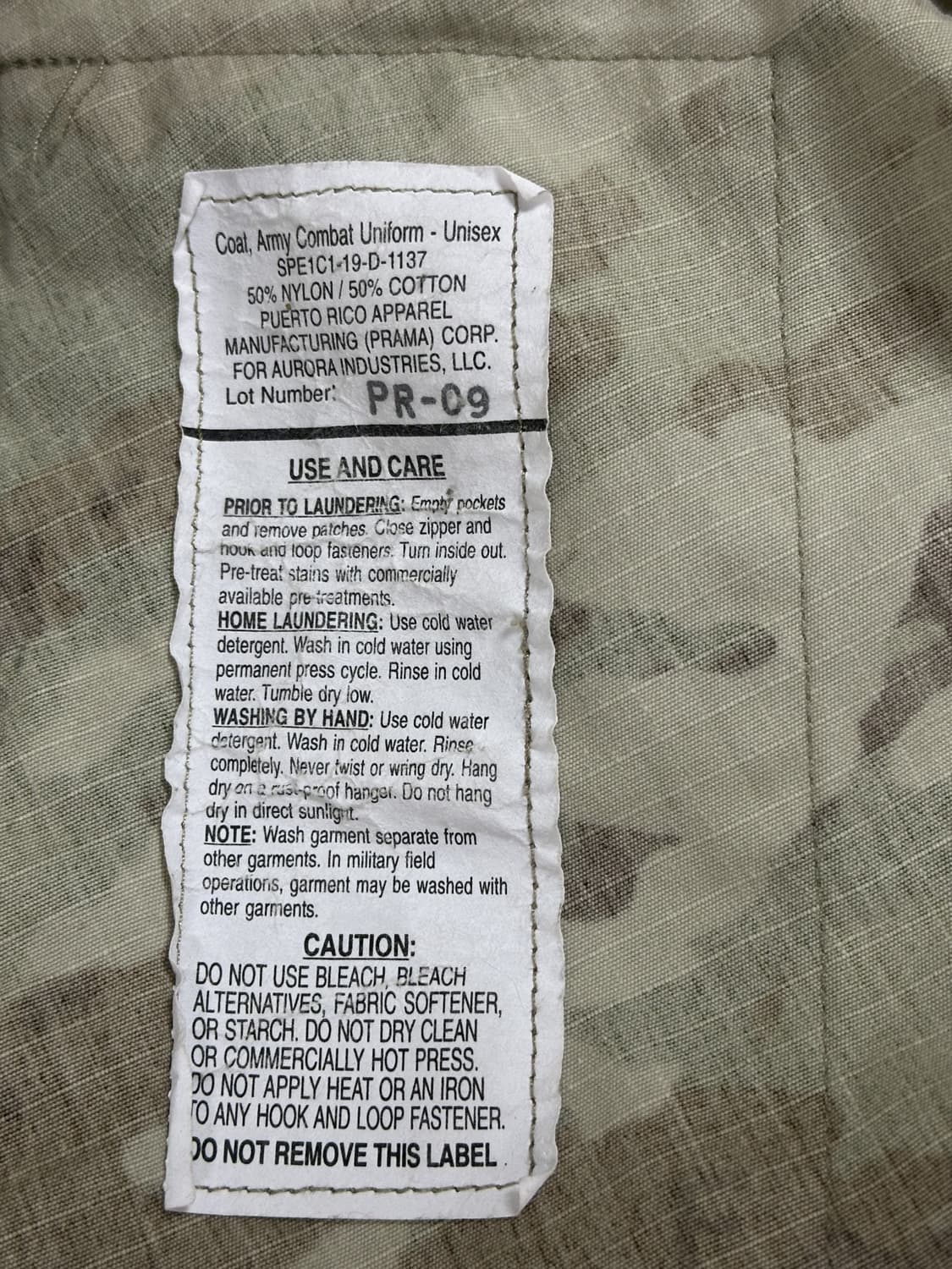 미군 OCP 전투복 상의 (S/R) (M) 상품이미지6