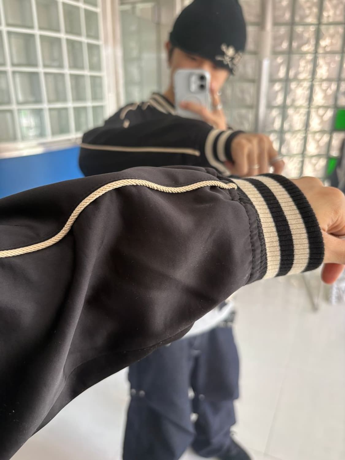 SATIN RIBBED BLOUSON 새틴 리브 블루종 상품이미지6