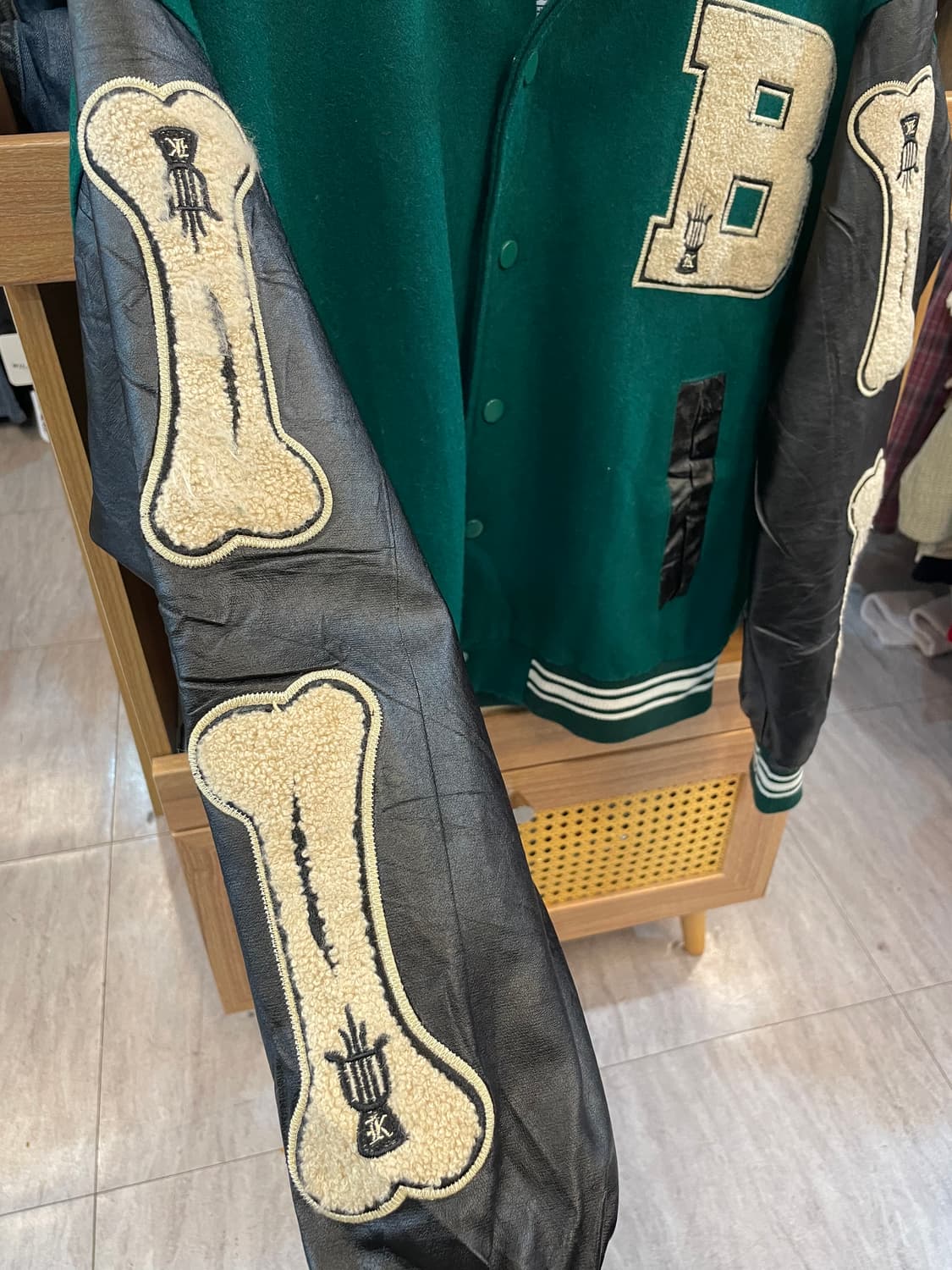 USA 빈티지 레더 바시티자켓 B51 상품이미지4