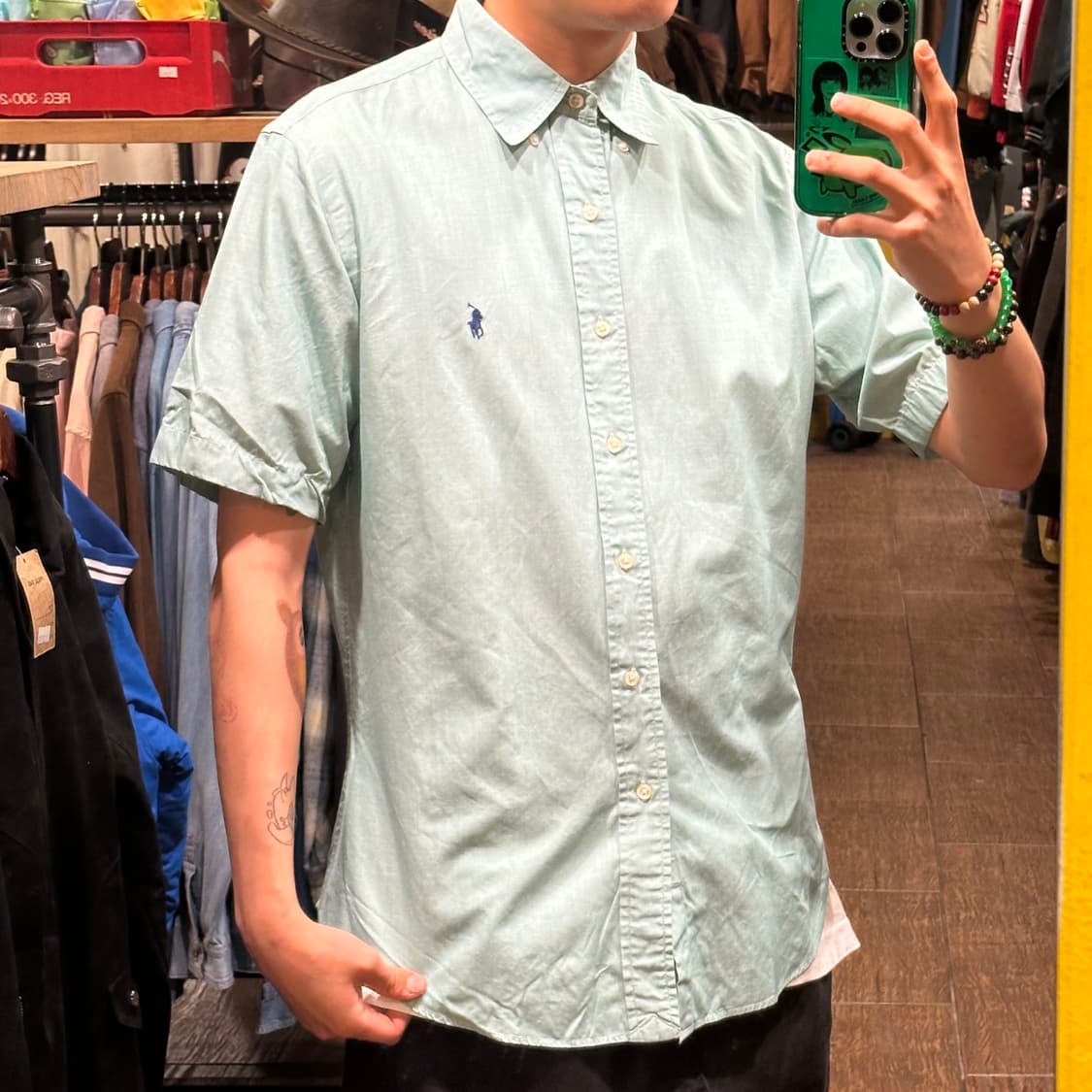 [HI] 폴로 랄프로렌 반팔셔츠 스카이블루 상품이미지4