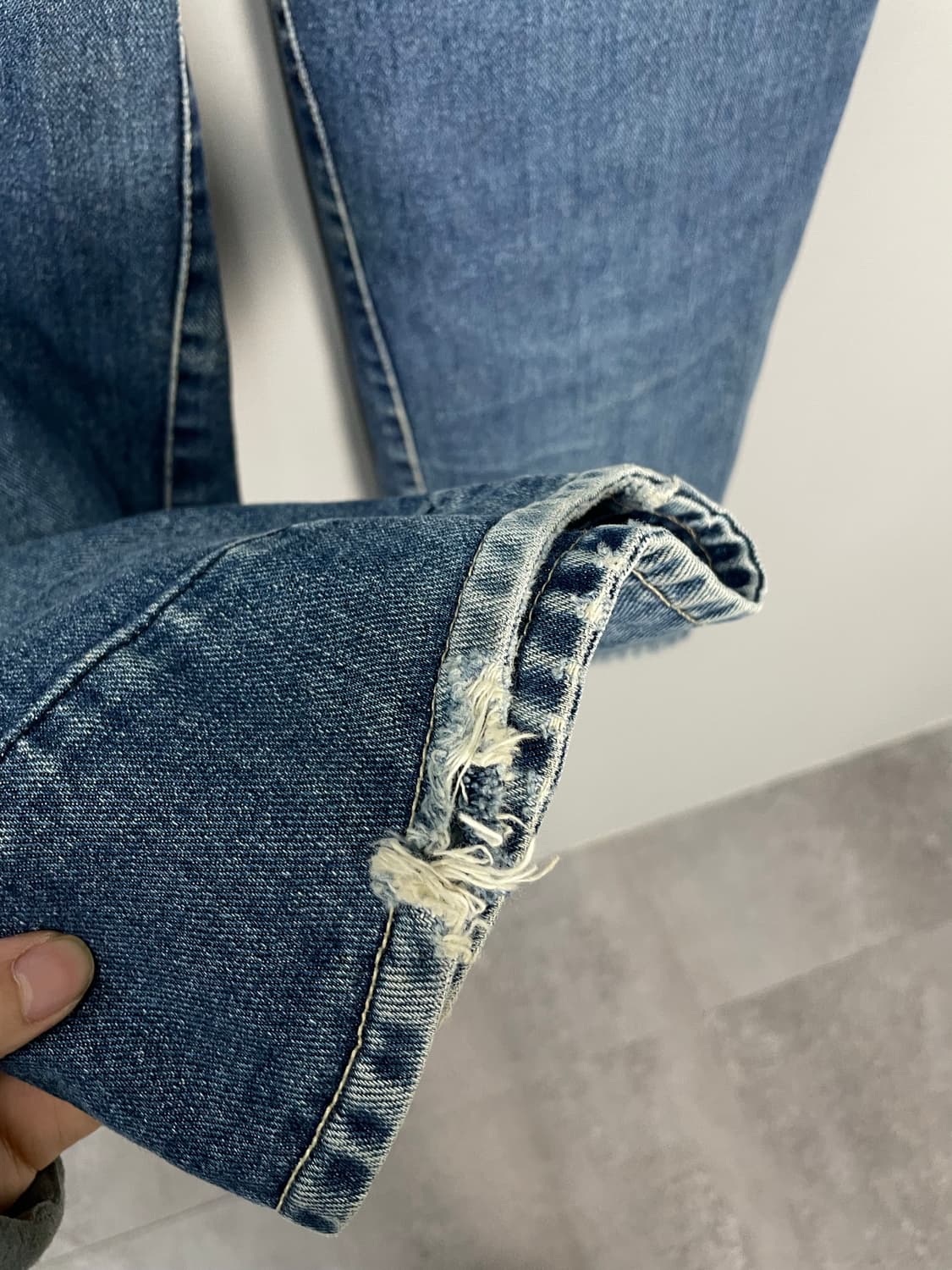 빈티지 워싱 데님 팬츠 H1549 상품이미지6