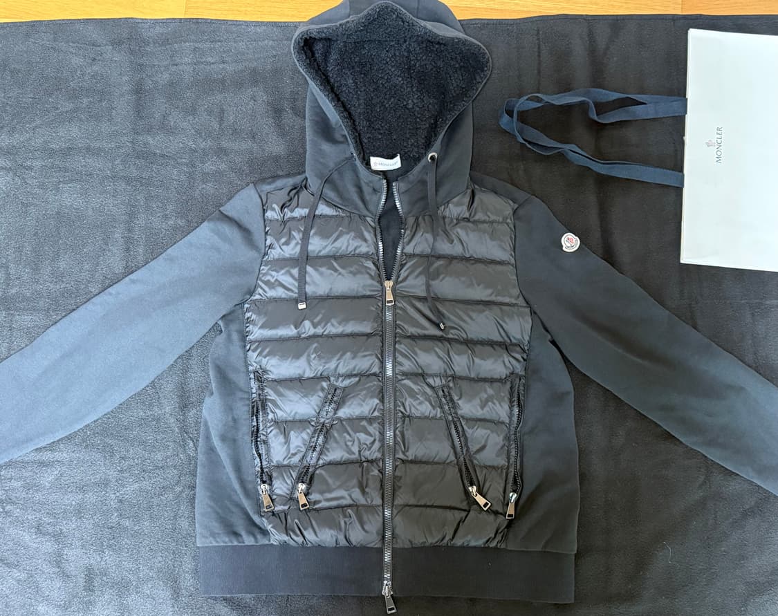 몽클레어 니트패딩 후드집업 상품이미지1