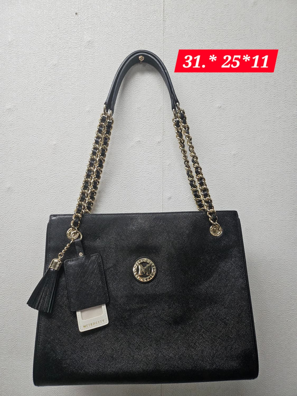 메트로시티 사피아노 가죽 체인 숄더백 상품이미지1