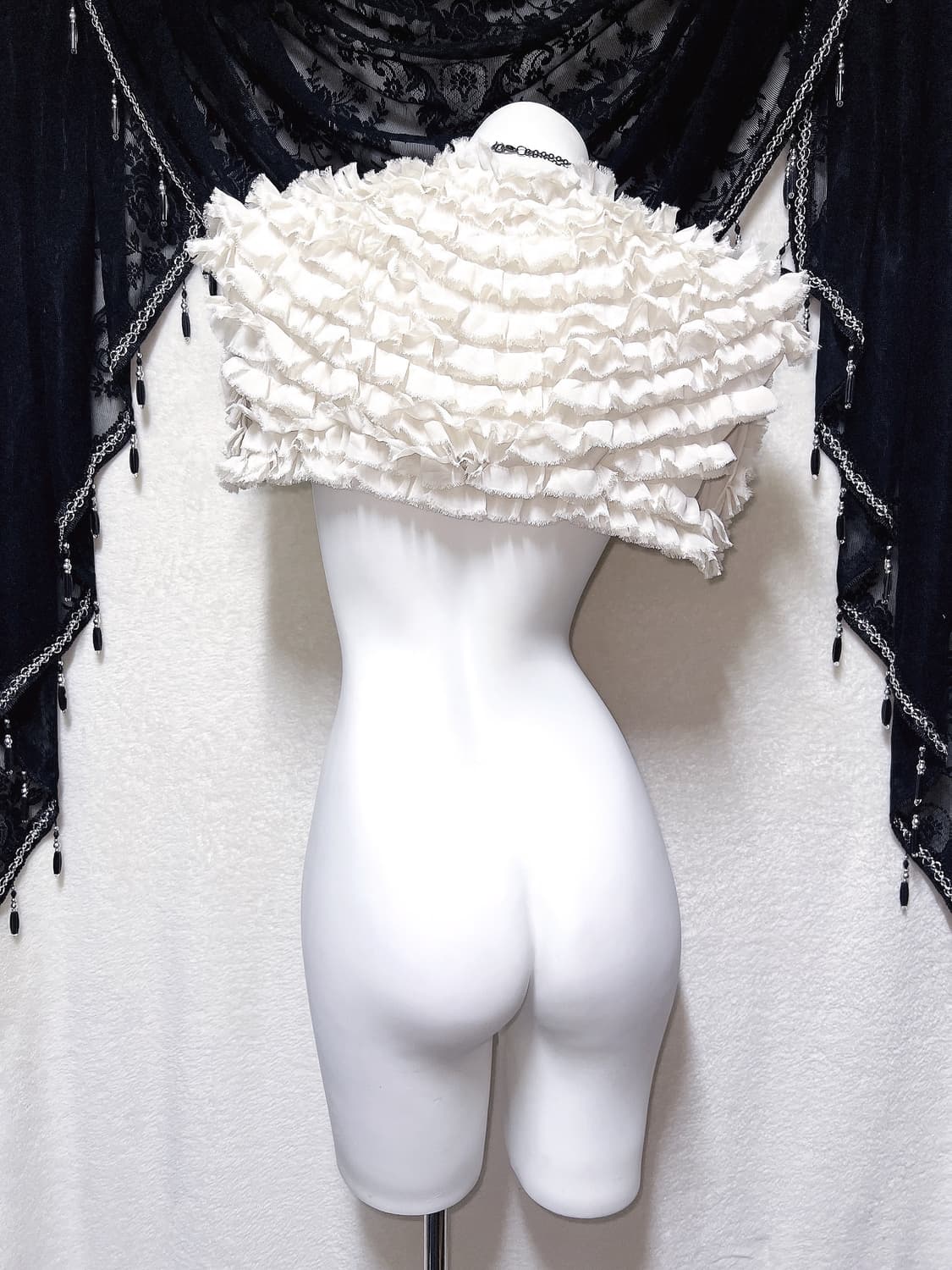 로맨틱고딕 히메갸루 로걀 프릴 쉬폰볼레로 가디건 베스트 페어리 달천 상품이미지7