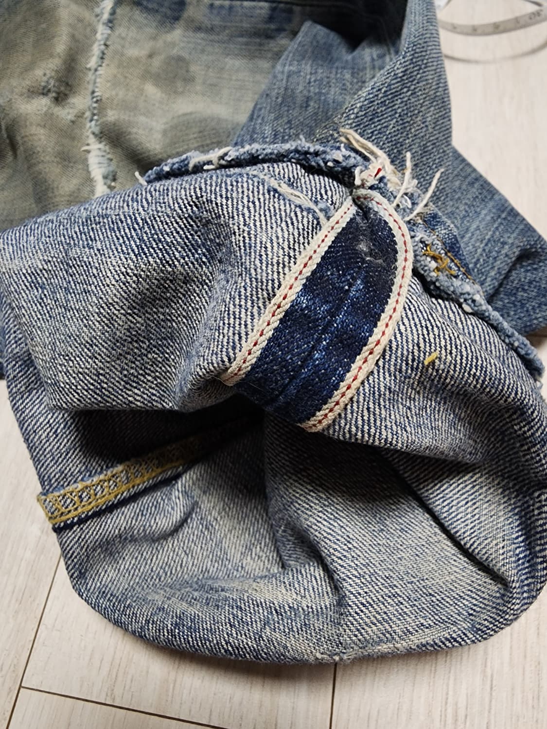 태국산 Levi's lot201 셀비지 데님 팬츠 상품이미지8