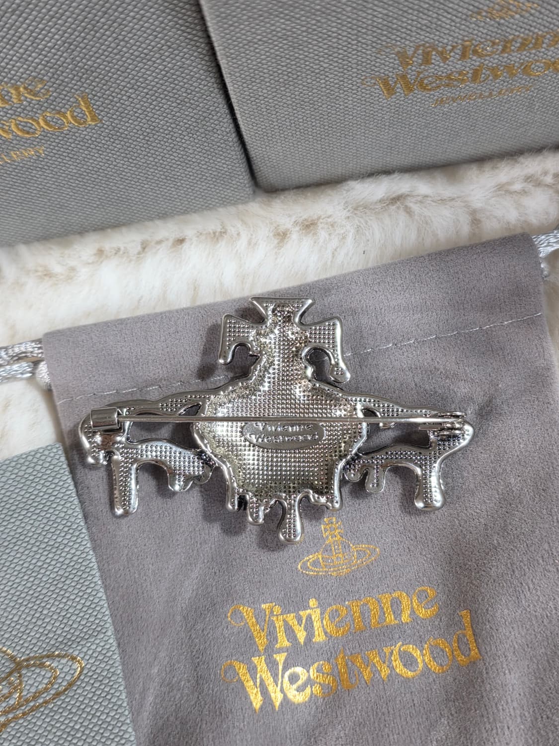 빈티지 유령 실버 비비안웨스트우드 브로치 상품이미지4