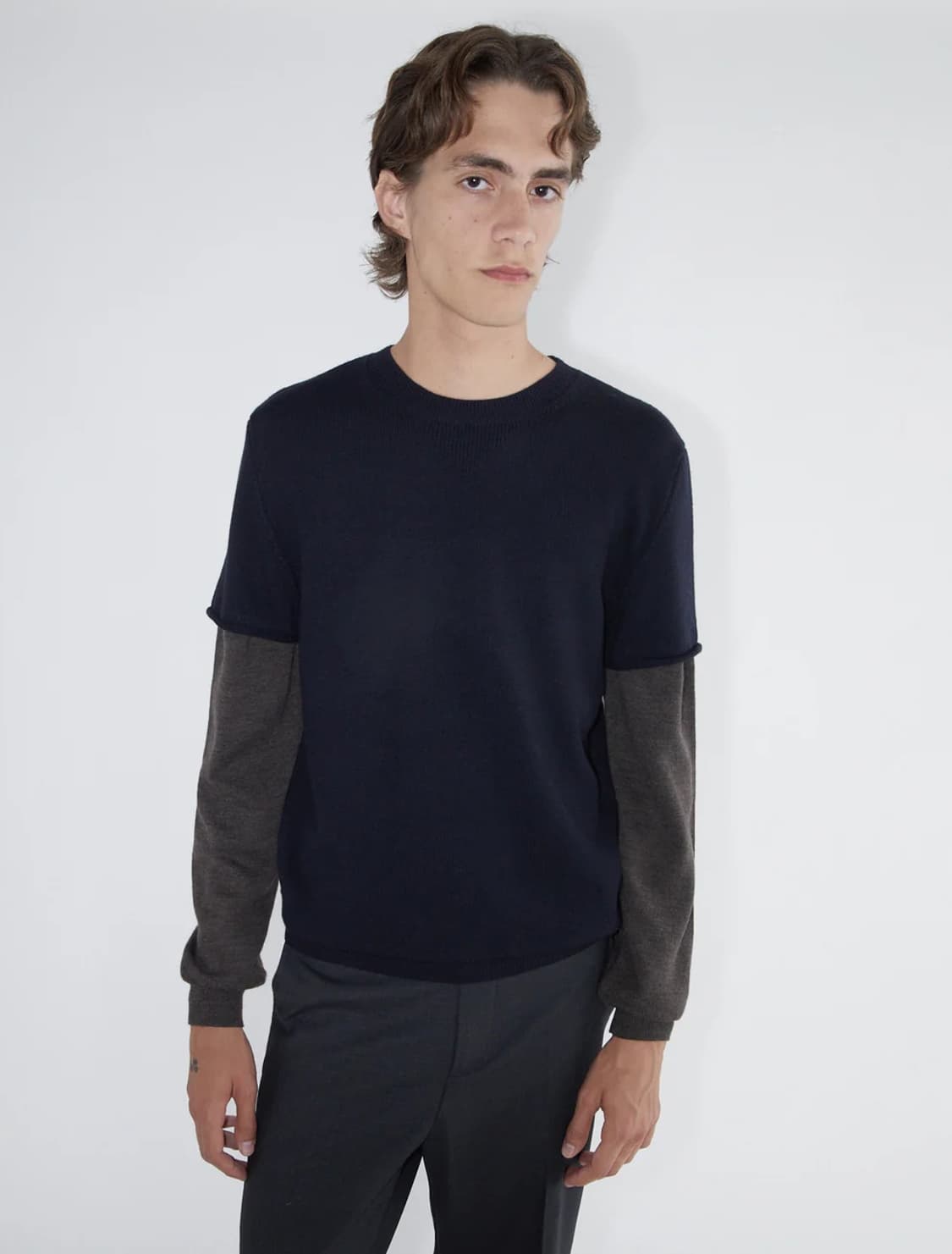 [S,M,L]팔로마울 Cobre 레이어드 니트 상품이미지1