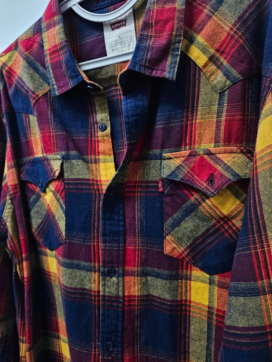리바이스 빈티지 웨스턴 체크 셔츠 상품이미지3