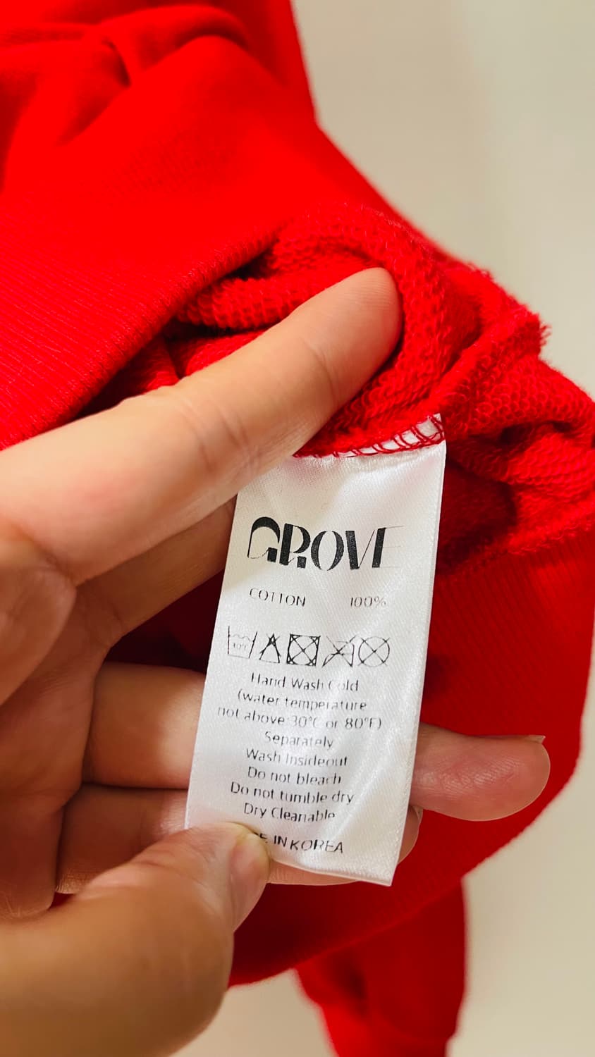 택달린새상품)그로브x에스쁘아 콜라보 NEWCLASSICCREW 맨투맨.  상품이미지6