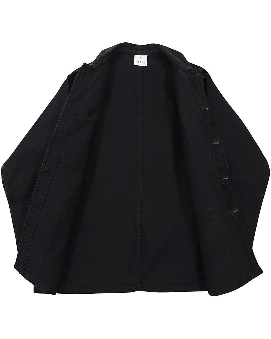 1980s 베트라 몰스킨 워크 자켓 블랙 프렌치워크 상품이미지3