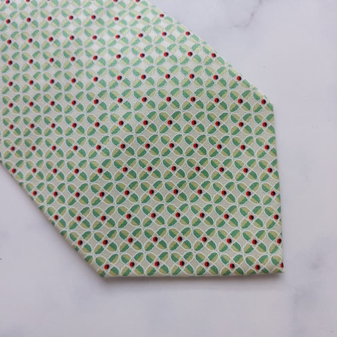 메트로시티 실크 민트그린 지오메트릭 넥타이 8.5cm A+등급 K932
 상품이미지9