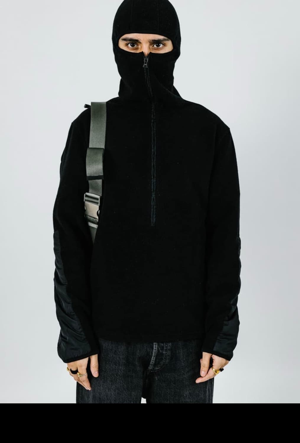 99aw 프라다 스포츠 닌자 플리스 풀오버 후디 M 상품이미지5