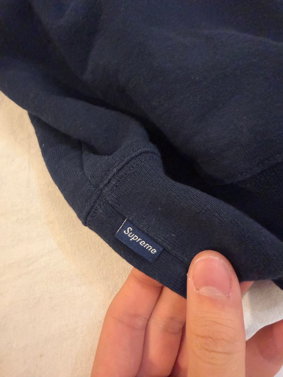 20SS 슈프림 언더라인 크루넥 맨투맨 네이비 상품이미지3
