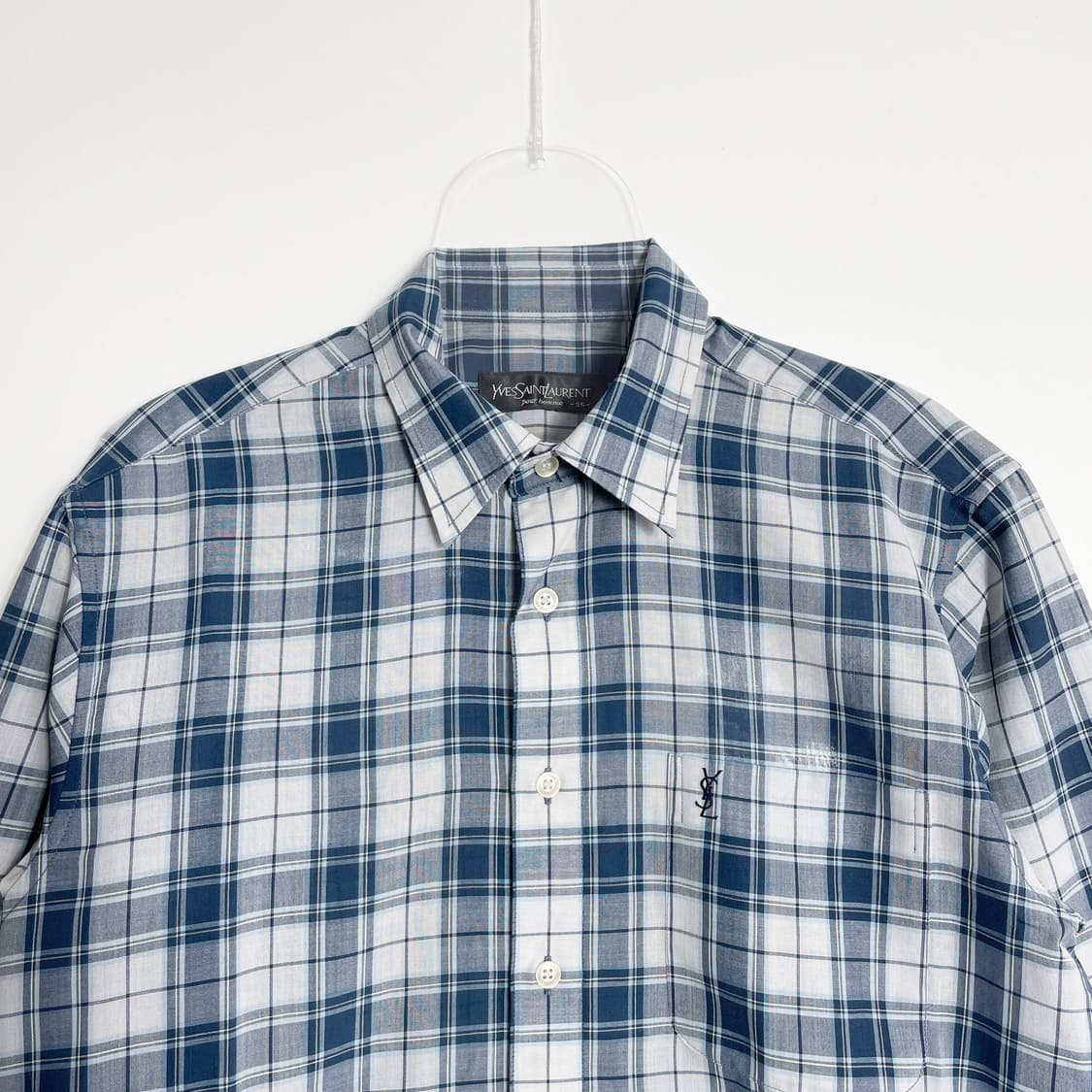 B1 YSL 입생로랑 클래식 체크셔츠 95사이즈 상품이미지2