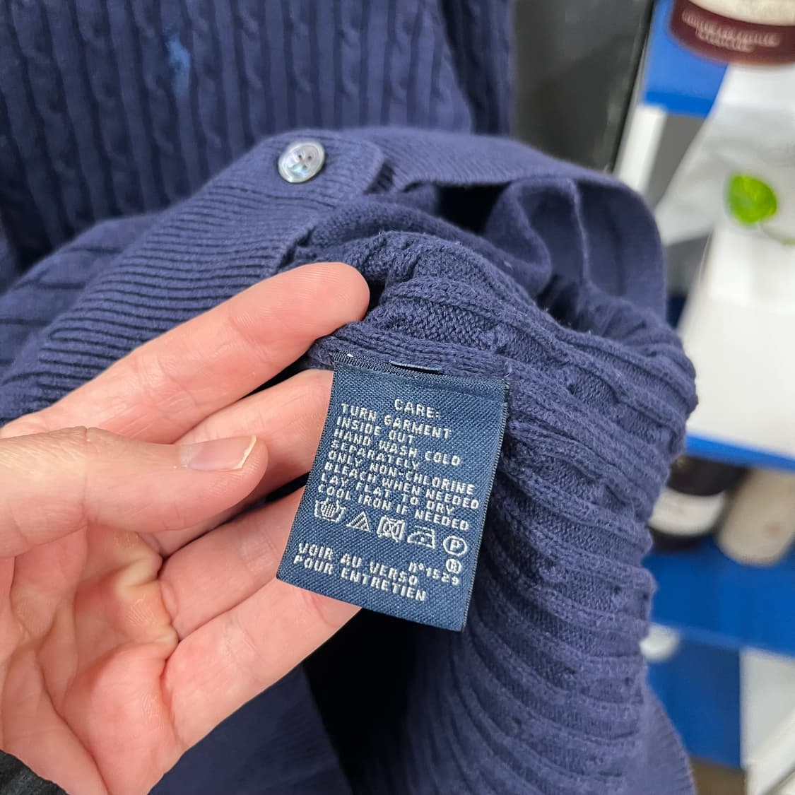 폴로랄프로렌 우먼 코튼 케이블 가디건 L 상품이미지4