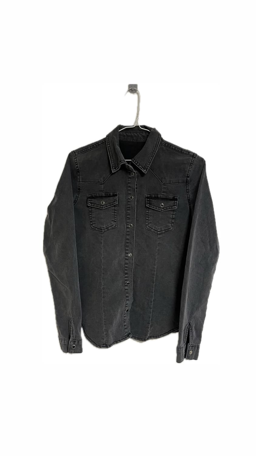 denim slim fit button shirt 상품이미지1