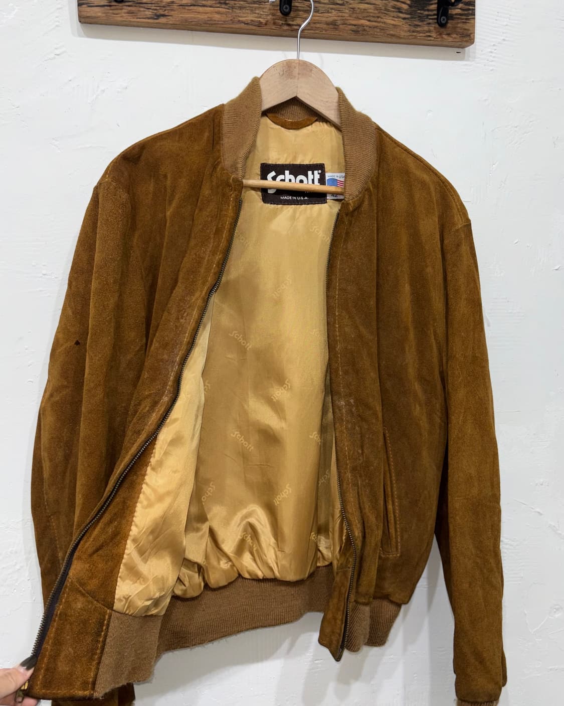 Schott 쇼트 스웨이드 자켓  상품이미지1