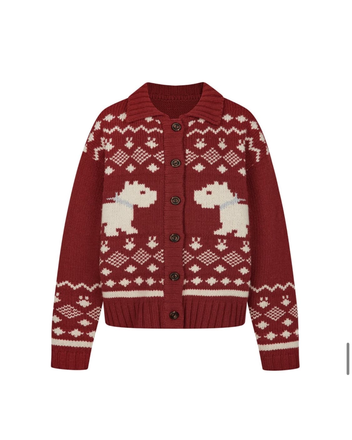 레터프롬문 스코티쉬 테리어 코위찬 울 가디건 상품이미지1