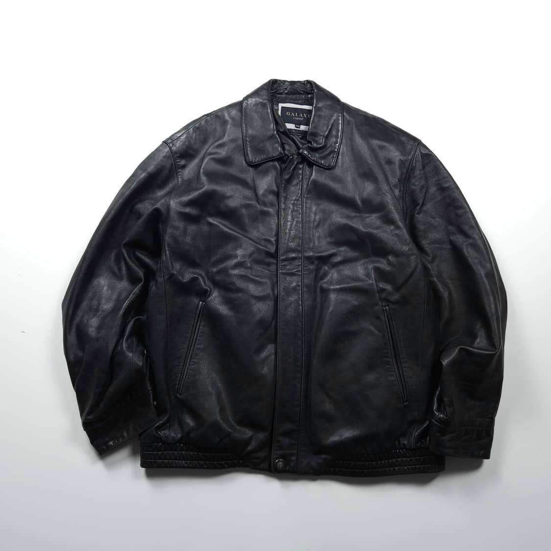 GALAXY 램스킨 블랙 레더 봄버 자켓 (L) 상품이미지1