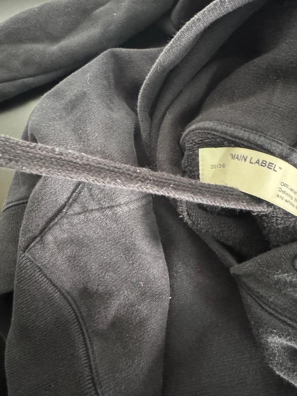 정품!! 오프화이트 블랙 애로우 후드티 M 상품이미지5