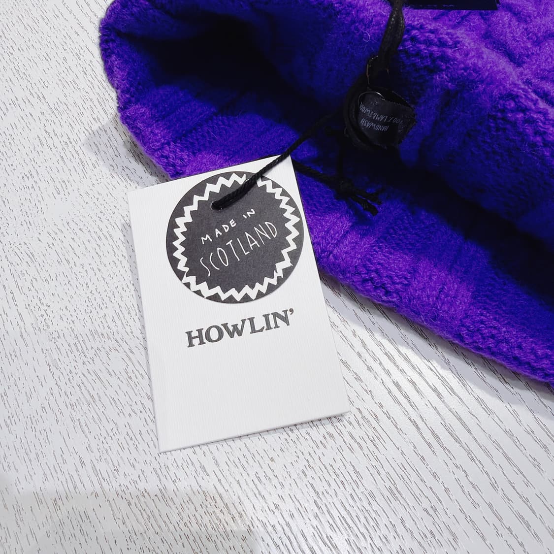 (정품/새상품) HOWLIN 하울린 공용 바이올렛 울 숏 비니 상품이미지3