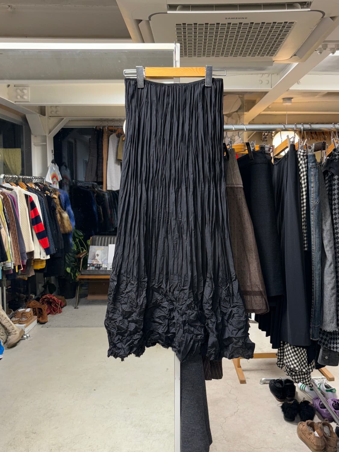 Nero 플리츠 롱스커트 상품이미지2