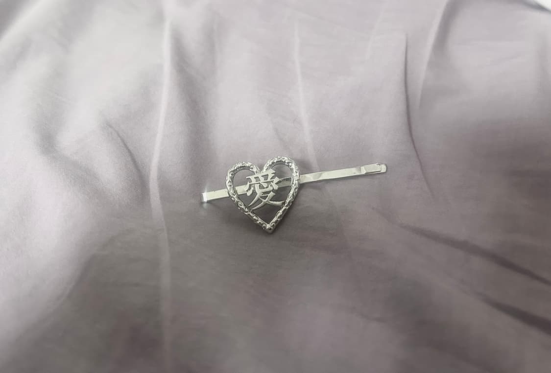 Mometel 모멘텔 heart hairpin 미사용 상품이미지4