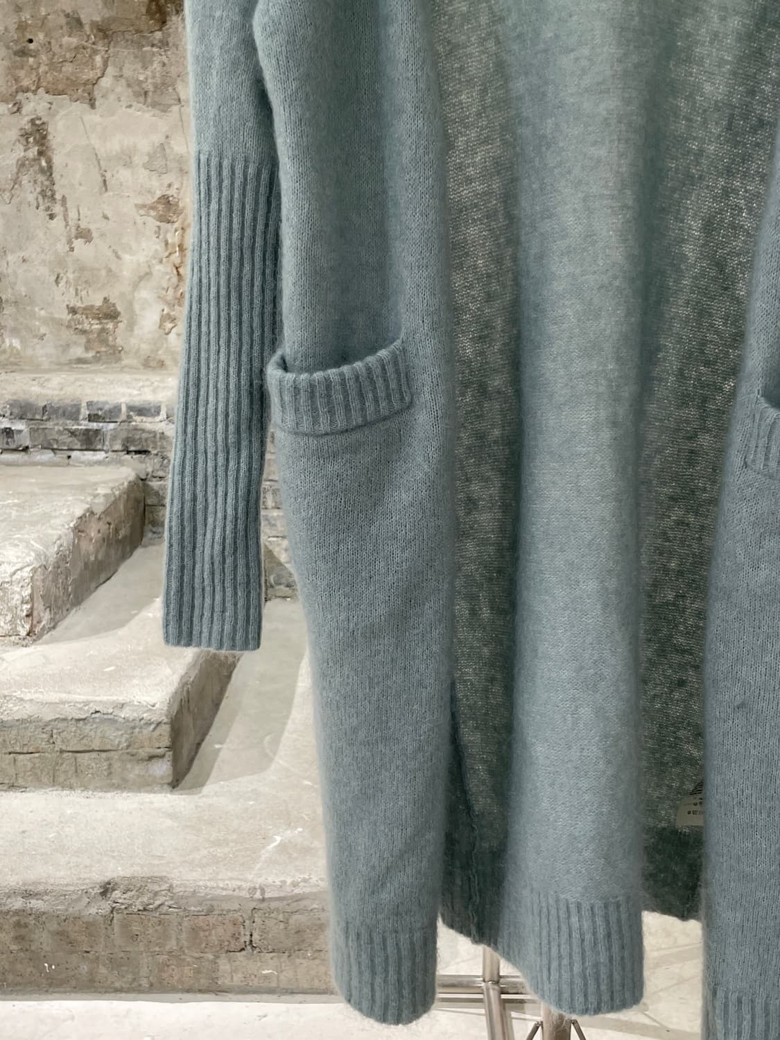 아크네 스튜디오 민트 라야 모헤어 오픈 롱 가디건 상품이미지4