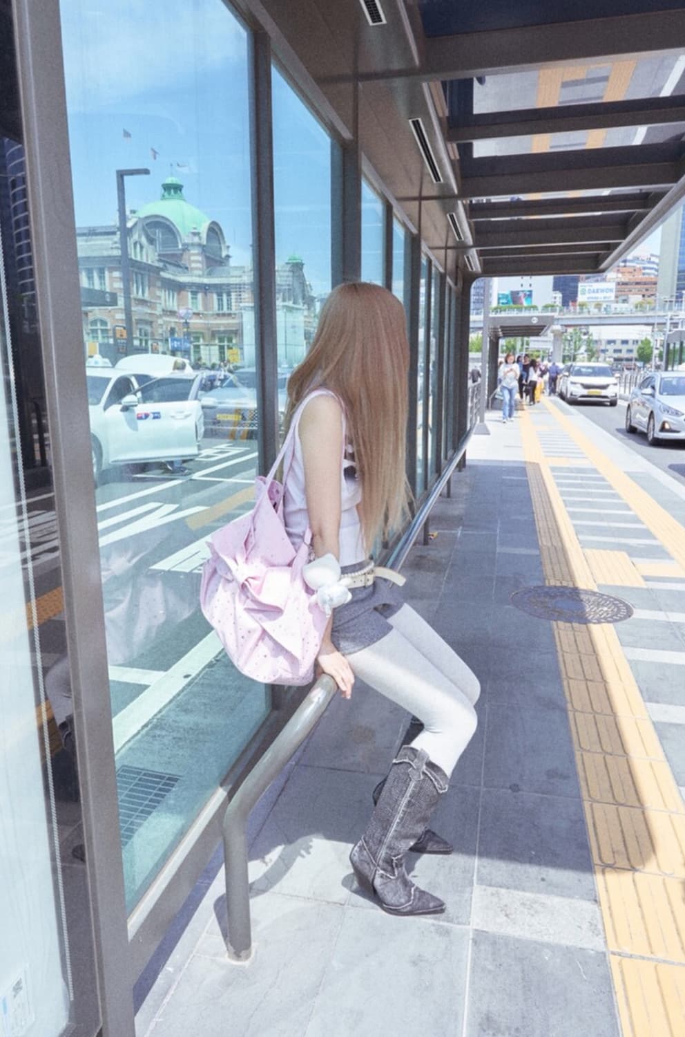 핀쿠노마루 리본백 핑크 상품이미지2