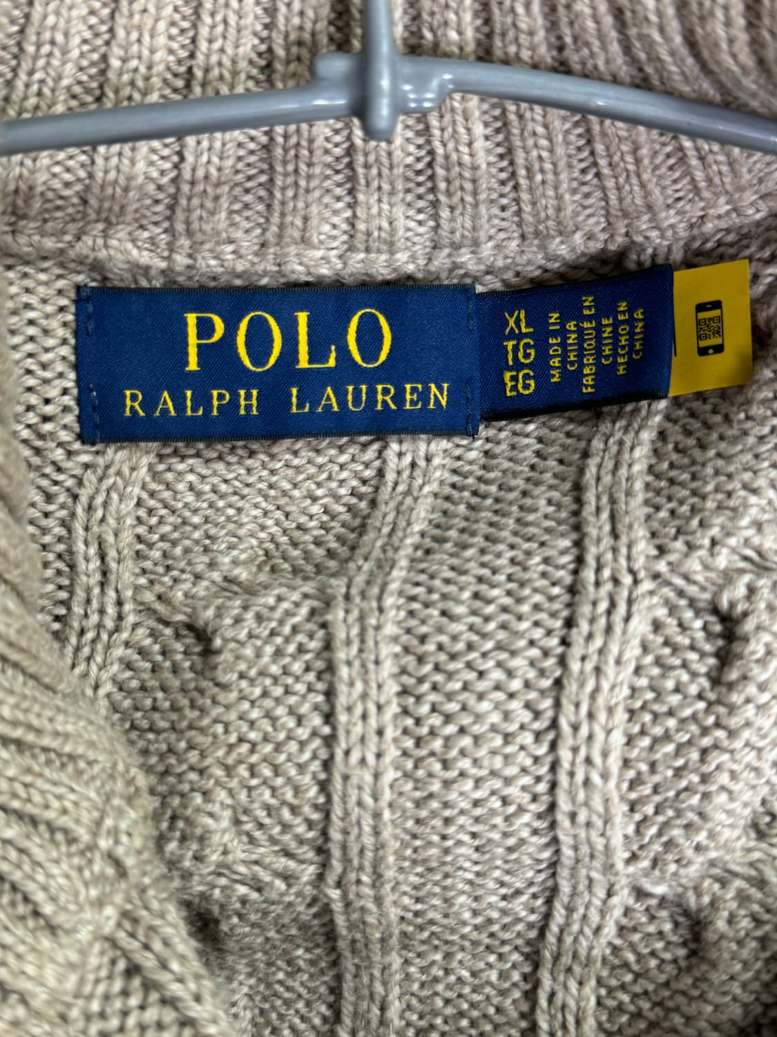 폴로랄프로렌 케이블 니트 하프집업 상품이미지2