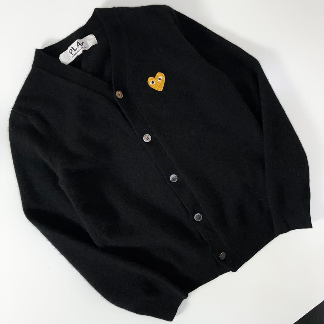 Comme Des Garcons 꼼데가르송 우먼스 블랙 골드외펜 가디건 상품이미지2